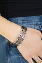 Load image into Gallery viewer, Paparazzi Mandala Mixer - Silver - Antiqued Mandala Frames - Stretchy Band Bracelet - $5 Jewelry with Ashley Swint