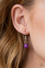 Load image into Gallery viewer, Paparazzi Miami Mojito - Purple Beads - Silver Necklace &amp; Earrings - $5 Jewelry with Ashley Swint