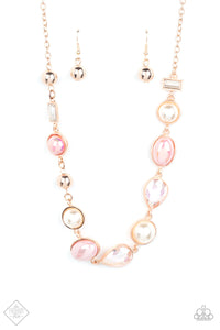 PRE-ORDER - Paparazzi Nautical Nirvana - Rose Gold - IRIDESCENT Necklace & Earrings - $5 Jewelry with Ashley Swint