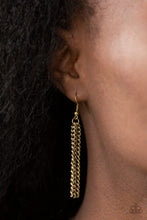 Load image into Gallery viewer, PRE-ORDER - Paparazzi Palm Springs Pharaoh - Brass - Necklace &amp; Earrings - $5 Jewelry with Ashley Swint