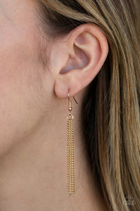 Paparazzi Palm Tree Paradise - Gold - "Beach Days" Necklace and matching Earrings - $5 Jewelry With Ashley Swint