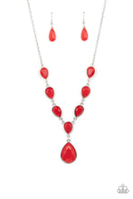 Load image into Gallery viewer, PRE-ORDER - Paparazzi Party Paradise - Red - Necklace &amp; Earrings - $5 Jewelry with Ashley Swint