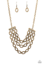Load image into Gallery viewer, PRE-ORDER - Paparazzi Repeat After Me - Brass - Necklace &amp; Earrings - $5 Jewelry with Ashley Swint