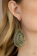 Load image into Gallery viewer, Paparazzi Rural Ripples - Brass - Wire Coils - Earrings - $5 Jewelry with Ashley Swint