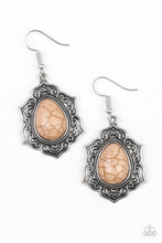 Load image into Gallery viewer, Paparazzi So Santa Fe - Brown Stone - Silver Earrings - $5 Jewelry With Ashley Swint