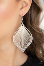 Load image into Gallery viewer, PRE-ORDER - Paparazzi String Theory - White - Earrings - $5 Jewelry with Ashley Swint