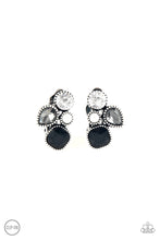 Load image into Gallery viewer, Paparazzi Super Superstar - Black - White Pearl &amp; Rhinestones - Clip On Earrings - $5 Jewelry with Ashley Swint