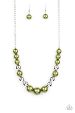 Load image into Gallery viewer, Paparazzi Take Note - Green - Necklace &amp; Earrings - $5 Jewelry with Ashley Swint