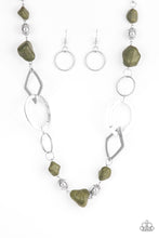 Load image into Gallery viewer, PRE-ORDER - Paparazzi Thats TERRA-ific! - Green - Necklace &amp; Earrings - $5 Jewelry with Ashley Swint