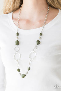 PRE-ORDER - Paparazzi Thats TERRA-ific! - Green - Necklace & Earrings - $5 Jewelry with Ashley Swint