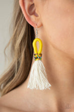 Load image into Gallery viewer, PRE-ORDER - Paparazzi The Dustup - Yellow - Earrings - $5 Jewelry with Ashley Swint