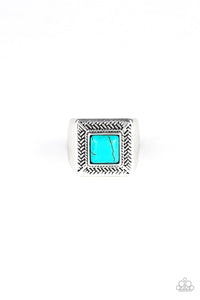 PRE-ORDER - Paparazzi The Wrangler - Blue - Ring - $5 Jewelry with Ashley Swint