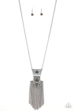 Load image into Gallery viewer, Paparazzi Totem Tassel - Green Stone - Necklace &amp; Earrings - $5 Jewelry with Ashley Swint