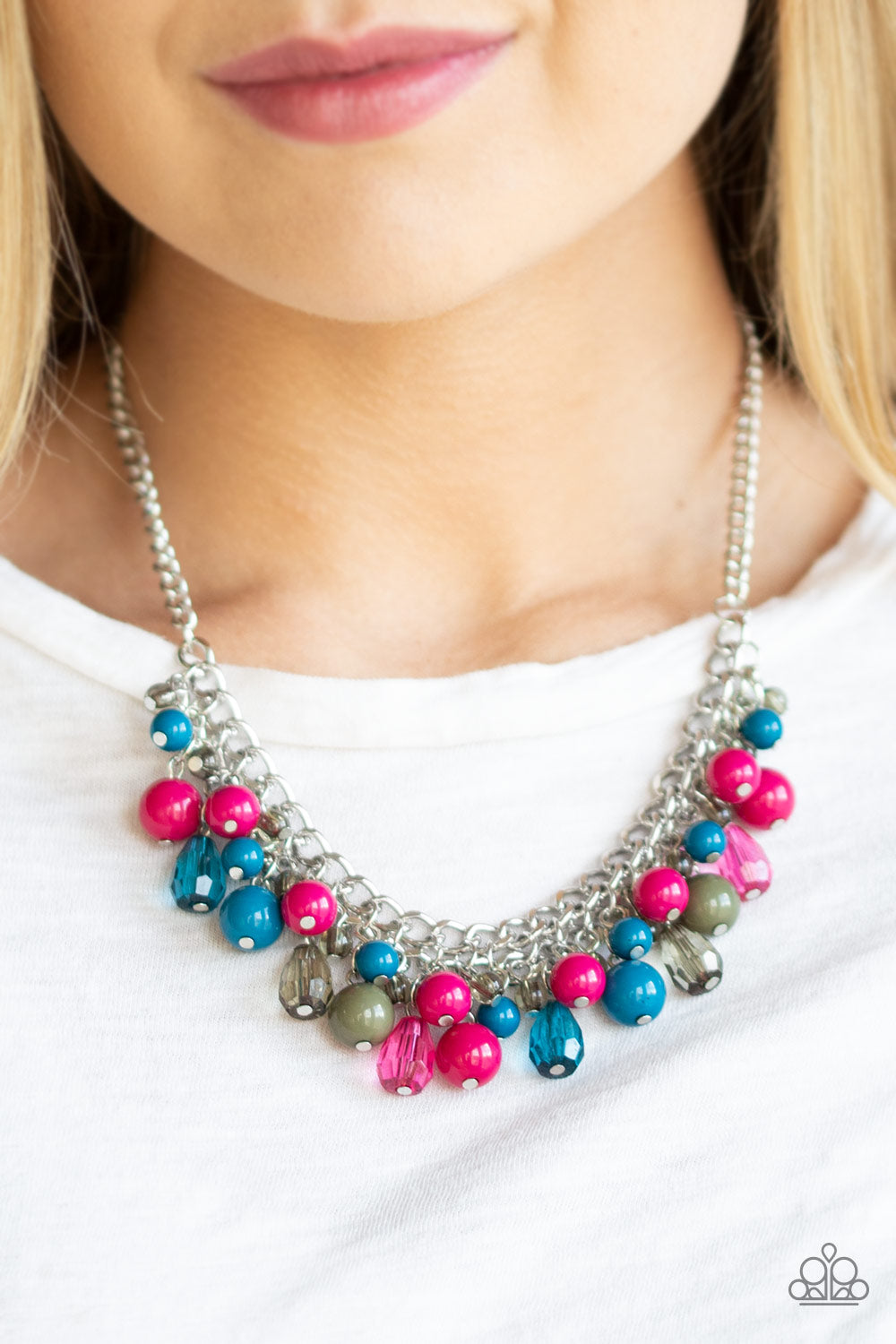 Paparazzi Tour de Trendsetter - Multi - Necklace & Earrings - $5 Jewelry with Ashley Swint