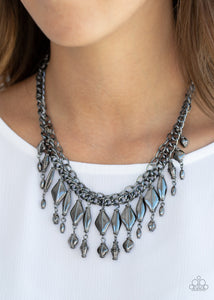 Paparazzi Trinket Trade - Black - Necklace & Earrings - $5 Jewelry with Ashley Swint