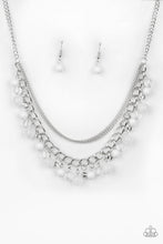 Load image into Gallery viewer, Paparazzi Wait and SEA - White Rhinestones - Necklace and matching Earrings - $5 Jewelry With Ashley Swint