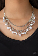 Load image into Gallery viewer, Paparazzi Wait and SEA - White Rhinestones - Necklace and matching Earrings - $5 Jewelry With Ashley Swint