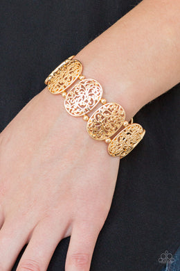 Paparazzi Everyday Elegance - Gold - Bracelet - $5 Jewelry With Ashley Swint