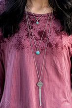 Load image into Gallery viewer, Paparazzi Life Is A Voyage - Blue - Turquoise Stone - Necklace - January 2019 Fashion Fix Exclusive - $5 Jewelry With Ashley Swint