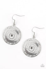 Load image into Gallery viewer, Paparazzi Peppy Poppy - Silver - Earrings - $5 Jewelry With Ashley Swint