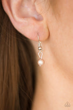 Load image into Gallery viewer, Paparazzi Perfectly Poised - Brown - Silver Hoops - Necklace &amp; Earrings - $5 Jewelry With Ashley Swint