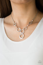 Load image into Gallery viewer, Paparazzi Perfectly Poised - Brown - Silver Hoops - Necklace &amp; Earrings - $5 Jewelry With Ashley Swint