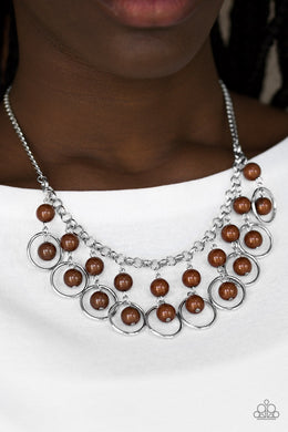 Really Rococo - Brown Necklace - $5 Jewelry With Ashley Swint