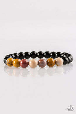 Paparazzi Revived - Multi - Natural Stones - Stretchy Band Bracelet - $5 Jewelry With Ashley Swint