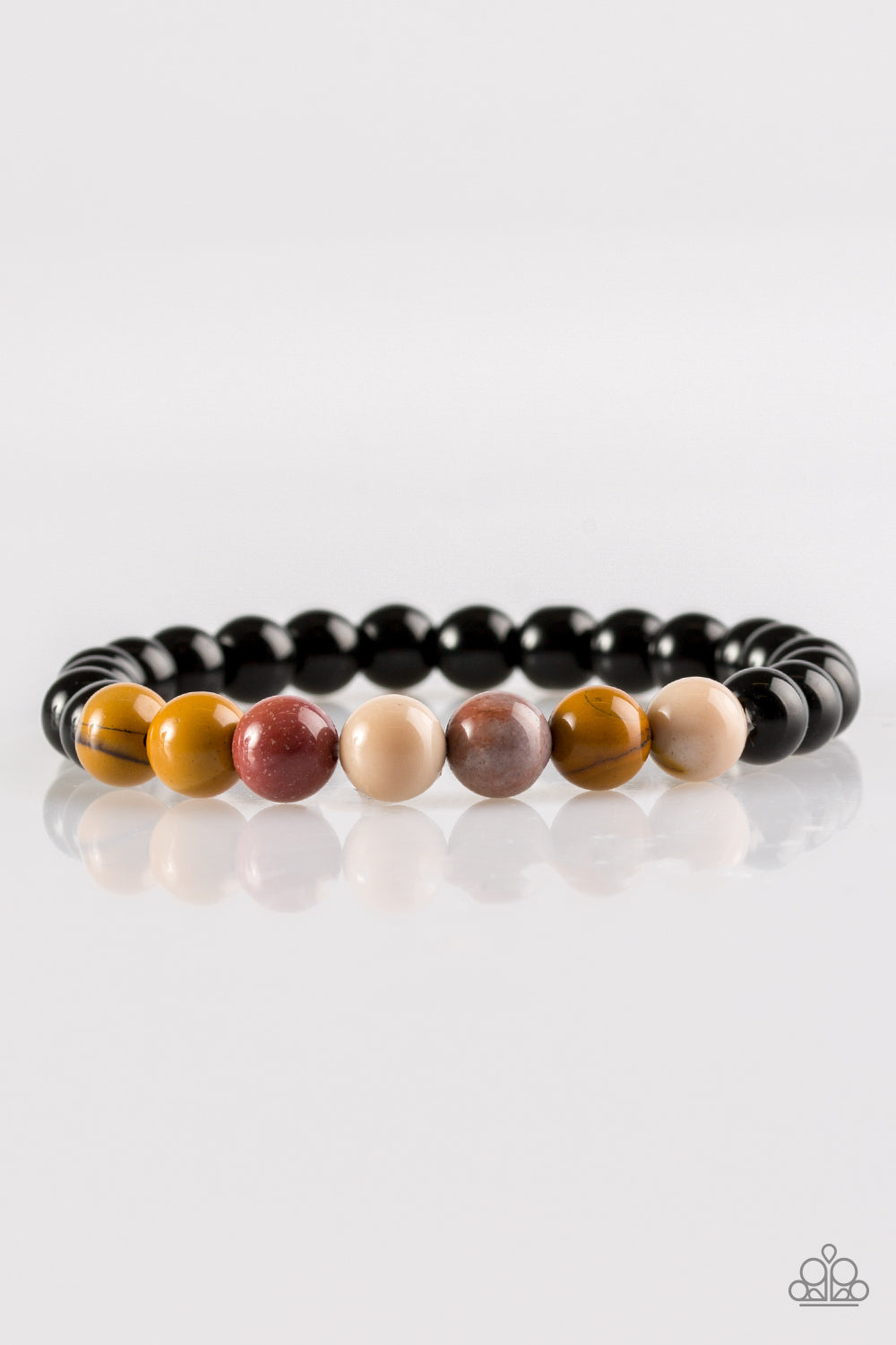 Paparazzi Revived - Multi - Natural Stones - Stretchy Band Bracelet - $5 Jewelry With Ashley Swint