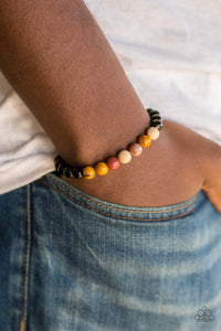 Paparazzi Revived - Multi - Natural Stones - Stretchy Band Bracelet - $5 Jewelry With Ashley Swint