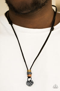 Paparazzi Ringmaster - Black - Leather - Gunmetal Rings - Urban Necklace - $5 Jewelry With Ashley Swint