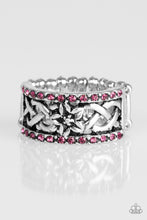 Load image into Gallery viewer, Paparazzi Tropical Springs - Pink Rhinestones - Silver Ring - $5 Jewelry With Ashley Swint