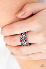 Load image into Gallery viewer, Paparazzi Tropical Springs - Pink Rhinestones - Silver Ring - $5 Jewelry With Ashley Swint