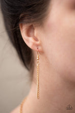 Load image into Gallery viewer, Paparazzi Way Wayfarer - Gold - Glistening Crescent - Necklace and matching Earrings - $5 Jewelry With Ashley Swint