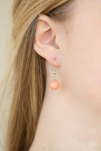 Load image into Gallery viewer, Paparazzi Weekend Getaway - Orange / Coral - Crystal Beads - Silver Chain Necklace &amp; Earrings - $5 Jewelry With Ashley Swint