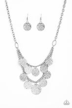 Load image into Gallery viewer, Paparazzi Works Every CHIME - Silver - Discs Multi Chain - Necklace and matching Earrings - $5 Jewelry With Ashley Swint