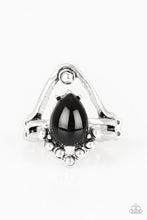 Load image into Gallery viewer, Paparazzi The Bold and The BEAD-iful - Black Bead - Silver Ring - $5 Jewelry With Ashley Swint