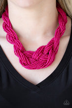 Load image into Gallery viewer, Paparazzi A Standing Ovation - Pink Seed Beads - Twisted and Knotted - Necklace &amp; Earrings - $5 Jewelry With Ashley Swint