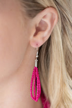 Load image into Gallery viewer, Paparazzi A Standing Ovation - Pink Seed Beads - Twisted and Knotted - Necklace &amp; Earrings - $5 Jewelry With Ashley Swint