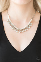 Load image into Gallery viewer, PRE-ORDER - Paparazzi A Touch of CLASSY - White - Necklace &amp; Earrings - $5 Jewelry with Ashley Swint