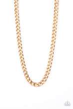 Load image into Gallery viewer, Paparazzi Alpha - Gold - Thick Curb Chain - Necklace - Men&#39;s Collection - $5 Jewelry with Ashley Swint