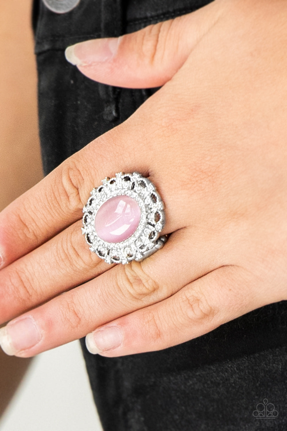 Paparazzi BAROQUE The Spell - Pink Moonstone - Ring - $5 Jewelry with Ashley Swint