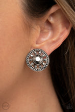 Load image into Gallery viewer, PRE-ORDER - Paparazzi Dazzling Definition - Silver - Clip On Earrings - $5 Jewelry with Ashley Swint