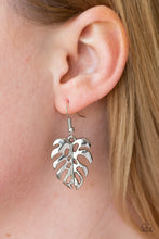 Load image into Gallery viewer, Paparazzi Desert Palms - Silver Palm Leaf - Earrings - $5 Jewelry With Ashley Swint