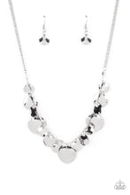 Load image into Gallery viewer, PRE-ORDER - Paparazzi GLISTEN Closely - Silver - Necklace &amp; Earrings - $5 Jewelry with Ashley Swint