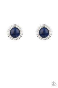 PRE-ORDER - Paparazzi Glowing Dazzle - Blue - Earrings - $5 Jewelry with Ashley Swint