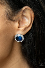 Load image into Gallery viewer, PRE-ORDER - Paparazzi Glowing Dazzle - Blue - Earrings - $5 Jewelry with Ashley Swint