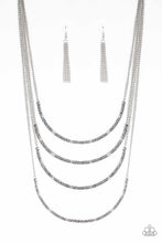 Load image into Gallery viewer, Paparazzi It Will Be Over MOON - Silver - Necklace and matching Earrings - $5 Jewelry With Ashley Swint