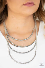 Load image into Gallery viewer, Paparazzi It Will Be Over MOON - Silver - Necklace and matching Earrings - $5 Jewelry With Ashley Swint
