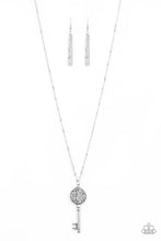 Load image into Gallery viewer, Paparazzi Key Keepsake - White - Necklace &amp; Earrings - $5 Jewelry with Ashley Swint
